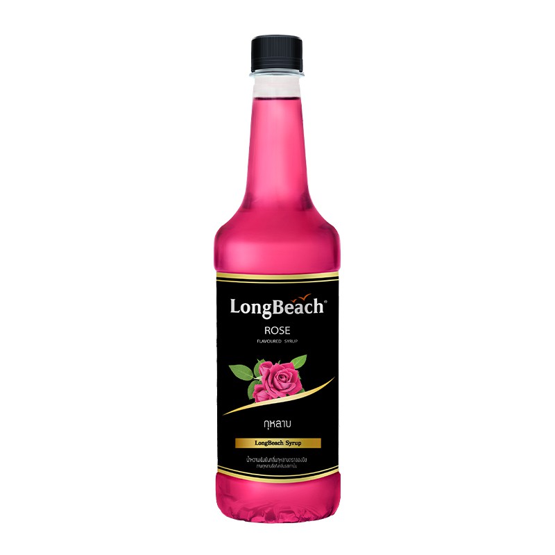 ภาพหน้าปกสินค้าลองบีชไซรัปกุหลาบ 740 มล. LongBeachRoseSyrup 740 ml. รหัส 0613 จากร้าน coffeeindy บน Shopee