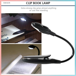 ✨ส่วนลดใหญ่✨Mini Flexible Clip-on Bright Booklight Led Travel Book Reading Lamp