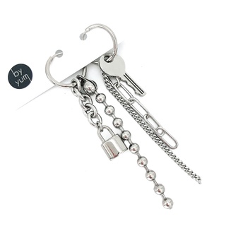 🇰🇷byyum🇰🇷Handmade products in Korea [ keys and locks. physical unbalance earrings]