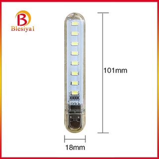 [blesiya1] หลอดไฟ LED 8 ดวง 5V USB ขนาดเล็ก สําหรับอ่านหนังสือ