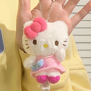 สินค้า พวงกุญแจ จี้ตุ๊กตา Hello Kitty น่ารัก สําหรับตกแต่งกระเป๋าเป้สะพายหลัง กระเป๋านักเรียน