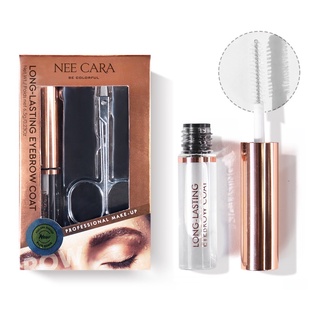 Nee Cara Long Lasting Eyebrow Coat #N194 : นีคาร่า เจลปัดคิ้ว มาสคาร่าใส ปัดคิ้ว เจลเซ็ตขนคิ้ว x 1 ชิ้น beautybakery