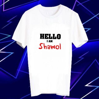 เสื้อยืดสีขาว สั่งทำ Fanmade แฟนเมด คำพูด FCB17-7 แฟนคลับ Shinee ชายนี Shawo