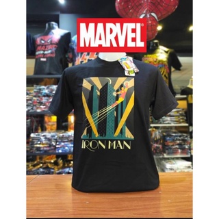 เสื้อยืดMarvel_ลิขสิทธิ์แท้IRonManสีดำ(mvx-068)