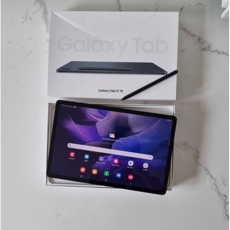 ภาพหน้าปกสินค้าSamsung Galaxy Tab S7 FE WIFI เครื่องใหม่มีตำหนิ แท้ มีประกัน จากร้าน gibzaka บน Shopee