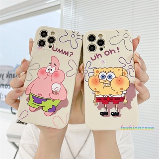 เคส Samsung A32 A52 A72 A12 A20S A02S A50 A10S J7 Prime A51 A52S J2 Prime A10 A125 A30 A50S A30S A20 M40S M10 M10S A205 M02S A025 F02S A305 M12 F12 Spongebob Patrick Funny Animation Matte Macaron Color Cover เคสโทรศัพท์มือถือ