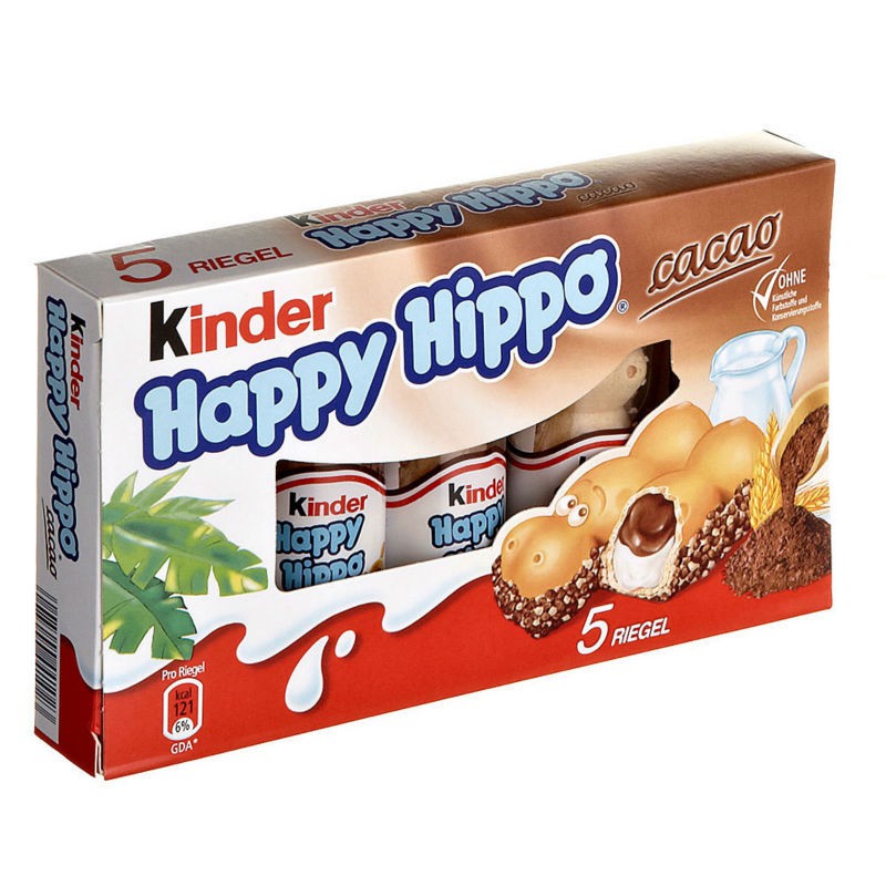 kinder-happy-hippo-ขนมเวเฟอร์สอดไส้ครีมช๊อกโกแลตและนม