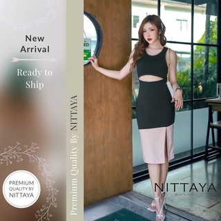 Nittaya N11 N7 Dress ทูโทน เดรสสั้นกำลังพอดี ดีเทลเว้าหน้าท้องเซ็กซี่นิดๆ งานสวยมากๆค่า ห้ามพลาดนะคะ