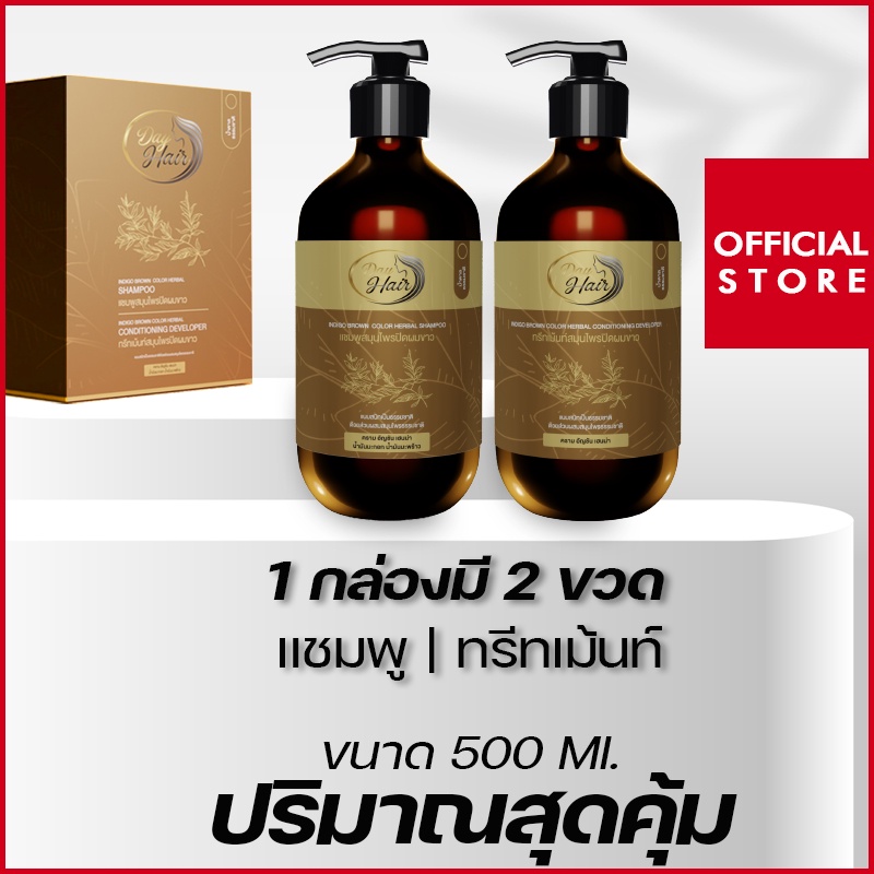 dayhair-เดย์แฮร์-แชมพูสมุนไพรปิดผมขาว-สีธรรมชาติ-แชมพูปิดผมขาวปลอดภัย-กลิ่นไม่ฉุน-ไม่ติดหนังศีรษะ