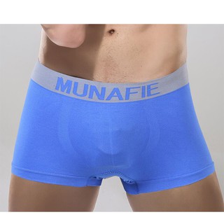 ภาพขนาดย่อของภาพหน้าปกสินค้าMomes กางเกงในชาย MUNAFIE Boxerชาย แบบเดี่ยวและแบบแพ็ค 5 ตัว No.T115 จากร้าน momes88 บน Shopee ภาพที่ 6