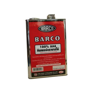 ทินเนอร์ TOA BARGO AAA 1 แกลลอน น้ำยาและตัวทำละลาย น้ำยาเฉพาะทาง วัสดุก่อสร้าง BARGO 1GL AAA THINNER