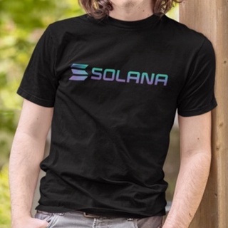 [S-5XL] พร้อมส่งจากไทย ✈️ เสื้อยืดคริปโต เสื้อยืดบิทคอยน์ ลาย SOLANA