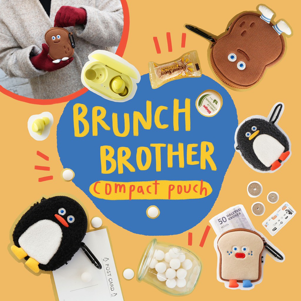 ภาพหน้าปกสินค้าBrunch Brother Compact Pouch กระเป๋าขนาดเล็ก จากร้าน liveoutloudthailand บน Shopee