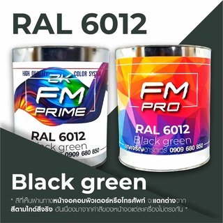 สี RAL6012 / RAL 6012 Black Green --- (ราคาต่อลิตร)