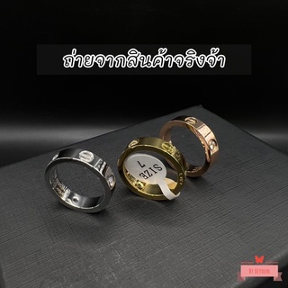 สินค้า แหวน C คาเทีย love 5มิล งานสแตนเลส 🚀 (♡ヮ♡) พร้อมส่งจากไทย ไม่ต้องรอพรีจ้าา 🚀