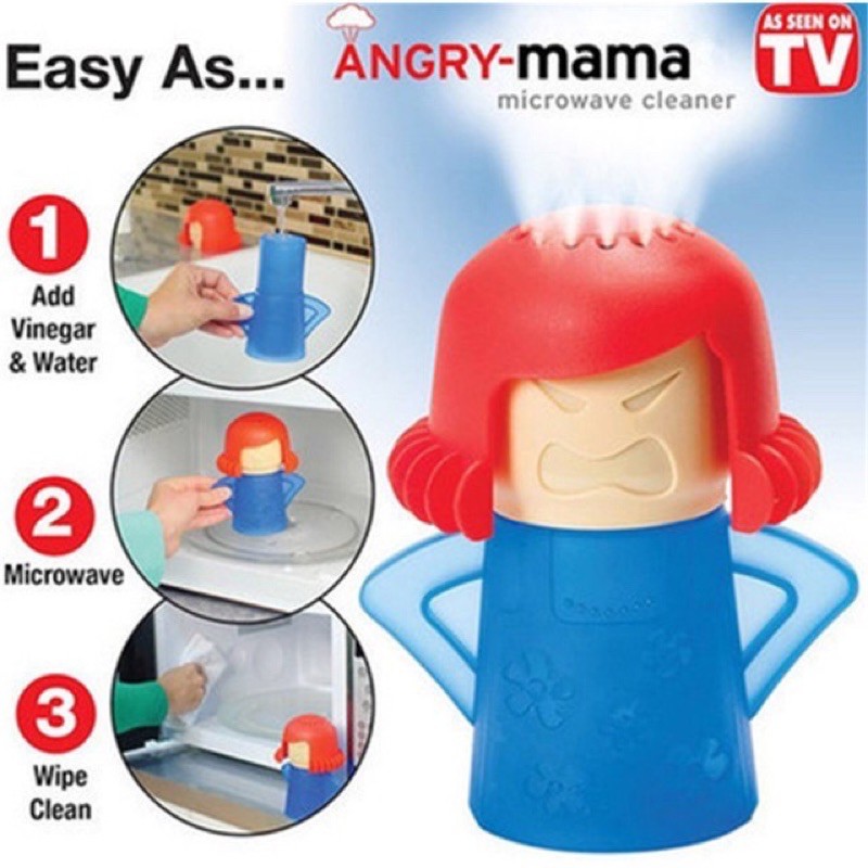 angry-mama-เครื่องทำความสะอาดเตาอบไมโครเวฟด้วยน้ำส้มสายชูและน้ำ