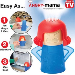 Angry Mama เครื่องทำความสะอาดเตาอบไมโครเวฟด้วยน้ำส้มสายชูและน้ำ