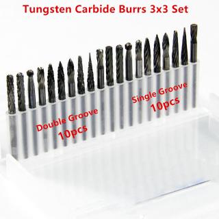 ภาพหน้าปกสินค้า20 ชิ้น 3x3 มม. tungsten carbide อุปกรณ์เครื่องมือโรตารี่สําหรับใช้ในการขัดหรือตัด ซึ่งคุณอาจชอบราคาและรีวิวของสินค้านี้