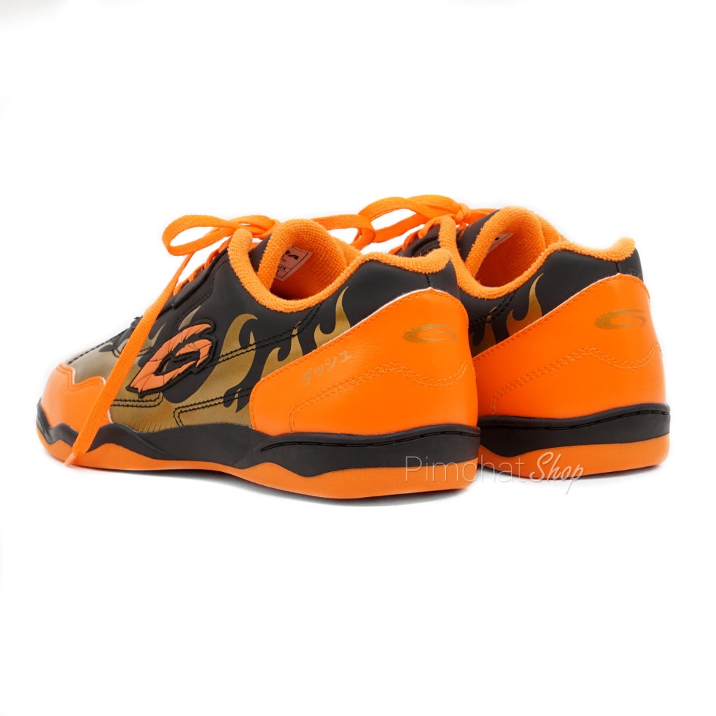 ภาพสินค้าGIGA รองเท้าฟุตซอล รองเท้ากีฬาออกกำลังกาย รุ่น Firer สีดำส้ม จากร้าน pimchatshop บน Shopee ภาพที่ 5