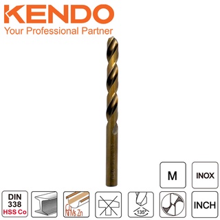 KENDO 10311504 ดอกสว่านเจาะสแตนเลส(โคบอลท์) 11.5 × 142mm (1 ชิ้น/แพ็ค)