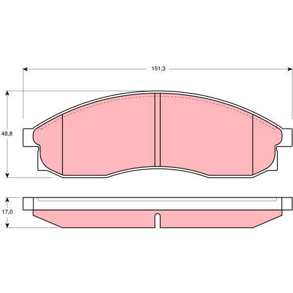 ผ้าดิสเบรคหน้า-nissan-cefiro-a32-3-0-1996-2002-skyline-r34-2-5-1998-2000-gdb3107-trw