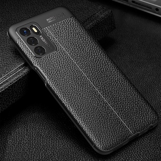 เคสโทรศัพท์ OPPO A16 Casing Luxury Leather High-grade TPU Back Cover Men Phone Case เคส OPPOA16 Casing