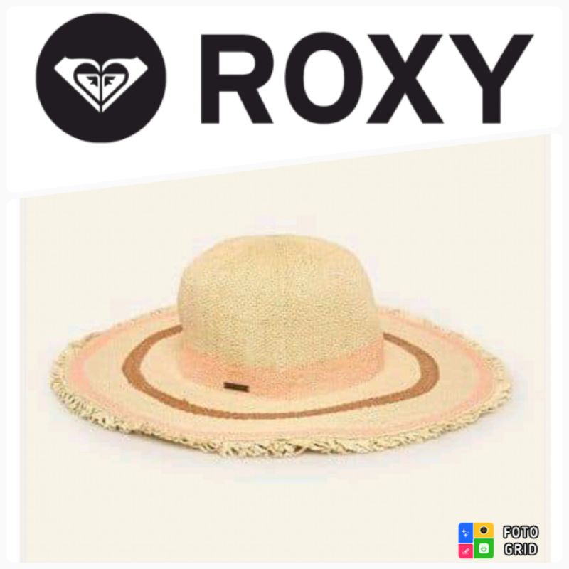 ของแท้-หมวกปีก-roxy-สีสวย-หมวกเป็นทรง-ใส่ออกมาสวย