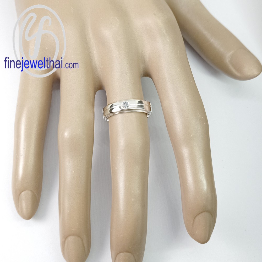 finejewelthai-แหวนเพชร-แหวนเงิน-เพชรแท้-เงินแท้925-แหวนคู่-แหวนหมั้น-แหวนแต่งงาน-diamond-gift-set50