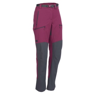 กางเกงขายาวผู้หญิงสำหรับใส่เทรคกิ้งบนภูเขารุ่น TREK 900 (สีแดง Burgundy)