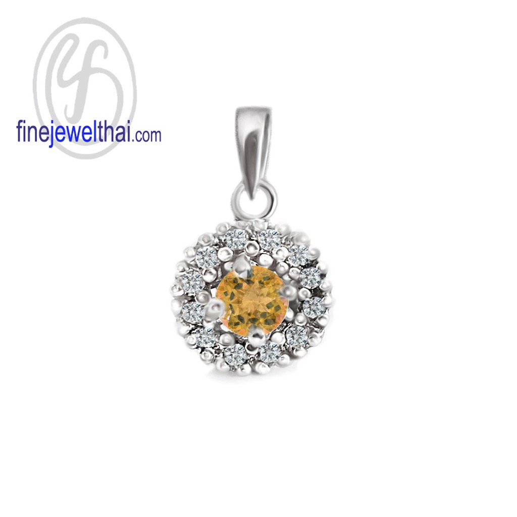 finejewelthai-จี้ซิทริน-ซิทริน-จี้พลอย-พลอยประจำเดือนเกิด-citrine-pendant-birthstone-p1081ct00e