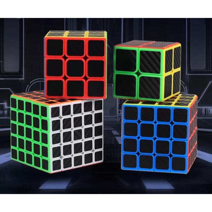 รูบิค-rubik-carbon-fiber-moyu-rubik-2x2-3x3-4x4-rubik-cube-3x3x3-speed-cube