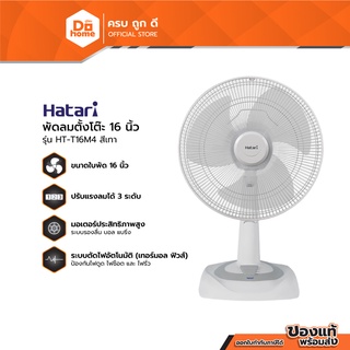 ภาพหน้าปกสินค้าHATARI พัดลมตั้งโต๊ะ 16 นิ้ว รุ่น HT-T16M4 สีเทา (ไม่รวมประกอบ) |MC| ซึ่งคุณอาจชอบราคาและรีวิวของสินค้านี้