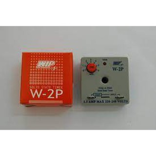 WIP ไทม์เมอร์แอร์ รุ่น W-2P กล่องแดง ไทม์เมอร์ แบบหน่วงเวลา SOLID STATE TIMER / Delay on make