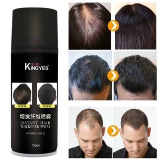 สินค้า kingyes hair spray สเปรย์แก้หัวล้าน สเปรย์ผมไฟเบอร์ ปิดผมบาง แก้ปัญหาหัวล้าน