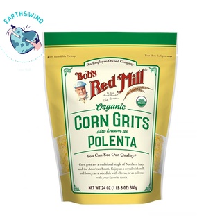 สินค้า VEGAN Organic Corn Grits Polenta Bob\'s Red Mill Corn Grits Polenta 680g ข้าวโพดบด 100%
