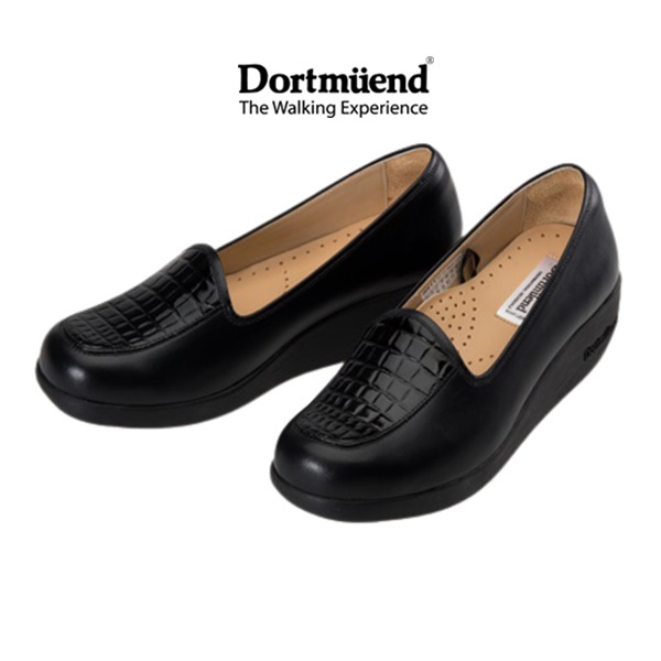 dortmuend-proseries-js905-007-072-black-croc-รองเท้าสุขภาพ-รองเท้าเดินนาน-ยืนนาน