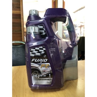 บางจาก Furio Gasoline Engine Oil SAE 10W-40 API SN/CF น้ำมันเครื่องเบนซินกึ่งสังเคราะห์ ขนาด 4+1L