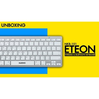 คีย์บอร์ดไร้สาย บลูทูธBluetooth V3.0 Nubwo NKB-101 Keyboard Bluetooth Eteon