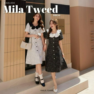 #AML008 Mila Tweed Dress