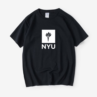 เสื้อโอเวอร์ไซ - ❤แฟชั่น S2 Nyu อเมริกันคอลเลจมหาวิทยาลัยยอร์กวิทยาเขต Windchool เสื้อยืดผู้ชายผู้ช