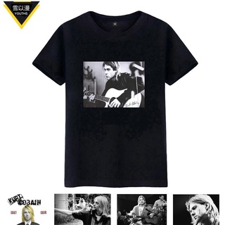 ผลิตภัณฑ์ใหม่👕Xueyiman Kurt Kurt Cobain Nirvana Kurt Cobain Nirvana เสื้อยืดแขนสั้น ครึ่งแขน แฟชั่นฤดูร้อน สําหรับผู้ชา