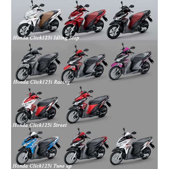 ภาพหน้าปกสินค้า*แจ้งสี * CLICK125i ปี 2012-2014 ชุดสี เฟรม CLICK-125i อะไหล่แท้ เบิกศูนย์ HONDA จากร้าน jiasawadmotorbike บน Shopee