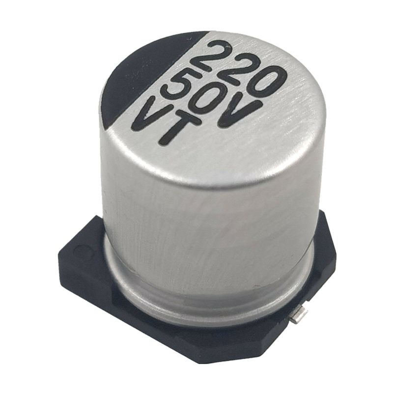 capacitor-220uf-ตัวเก็บประจุอลูมิเนียมอิเล็กโทรไลท์-smd-smd-10v-16v-25v-50v-220uf