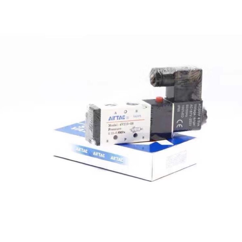 ถูกสุด-โซลินอยด์-วาล์ว-airtac-solenoid-รุ่น-valve-4v310-08-4v310-10-ac-220v-dc-24vbส่งสินค้าทุกวัน