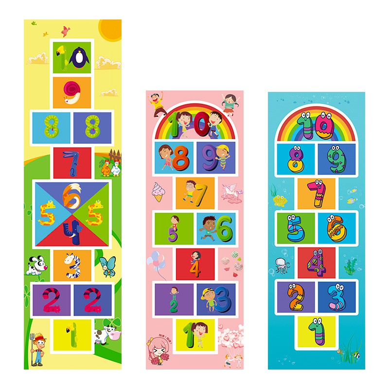 อุปกรณ์ประกอบฉากเกมในร่มสำหรับเด็ก-childrens-hopscotch-indoor-game-props