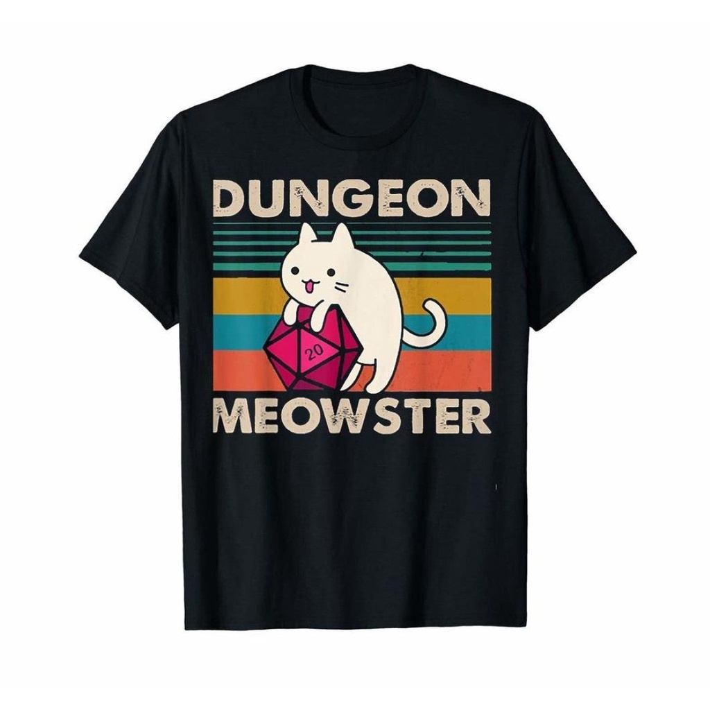 เสื้อยืดโอเวอร์ไซส์gildan-เสื้อยืด-พิมพ์ลายแมวตลก-dungeon-meowster-สไตล์วินเทจ-เรโทร-สําหรับทุกเพศs-3xl