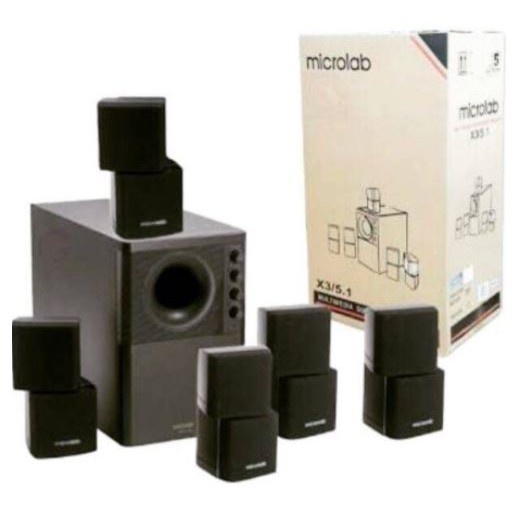 Microlab เสียงดีสุดๆ(ระบบเสียง 5.1 ซัฟวูฟเฟอร์) ลำโพง X3 5.1 Bluetooth ...