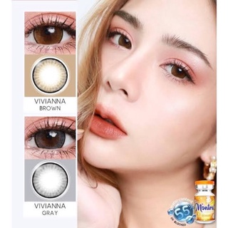 Vivianna Brown/Gray (Montra)  คอนแทคเลนส์ (contactlens) มีค่าสายตาสั้น -0.50 ถึง -7.50