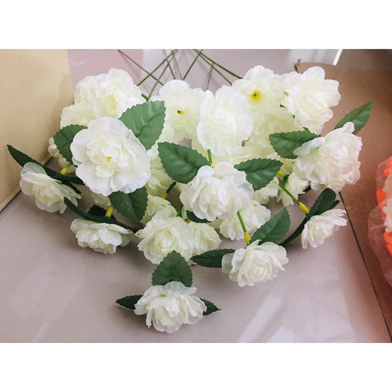 ช่อดอกมะลิ-ดอกมะลิวันแม่-1-ก้าน5ดอก-1ช่อ-ช่อดอกมะลิสีขาว