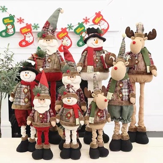 [พร้อมส่ง] ตุ๊กตาซานตาคลอส สโนว์แมน กวางเอลก์ สําหรับตกแต่งหน้าต่าง เทศกาลคริสต์มาส